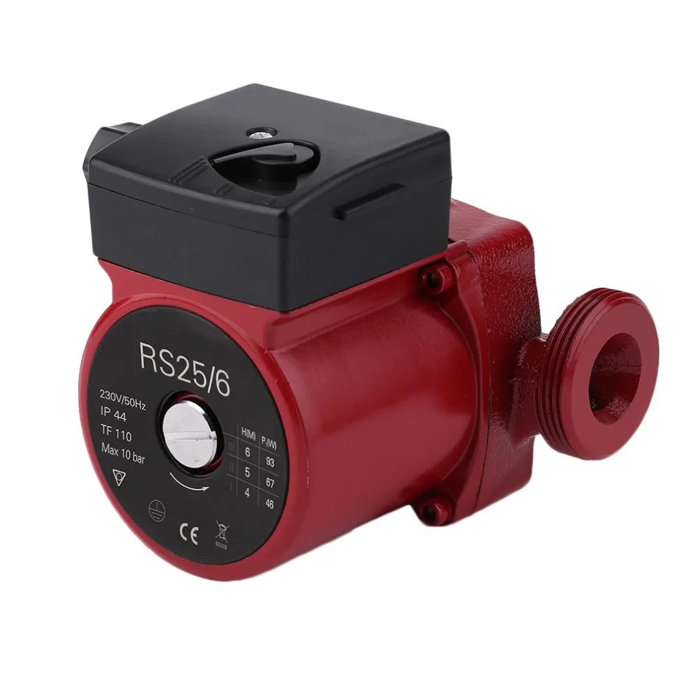 Professional 100W 230V Central Heating Circulating Circulator Pump Red & Black with Manual Automatic Switch NEW | Обустройство