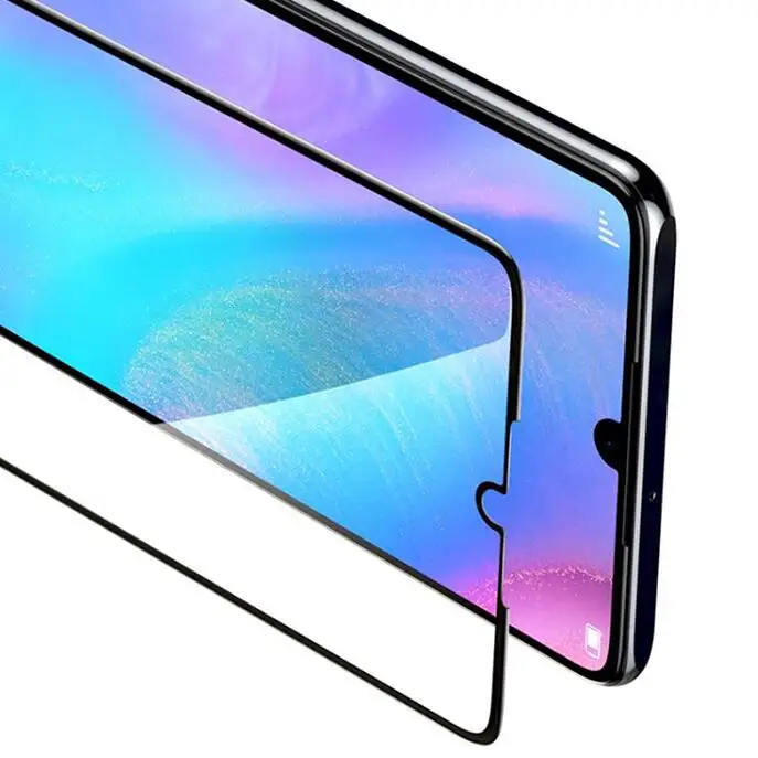 Baseus 0,15 мм ультра тонкий мягкий протектор экрана для huawei P30 полноэкранный изогнутый противовзрывная Защитная пленка для Защитное стекло для телефона пленка - Цвет: black
