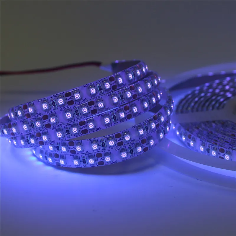 0 5 м ультрафиолетовая Светодиодная лента 395 410nm blacklight 3528 SMD Водонепроницаемая