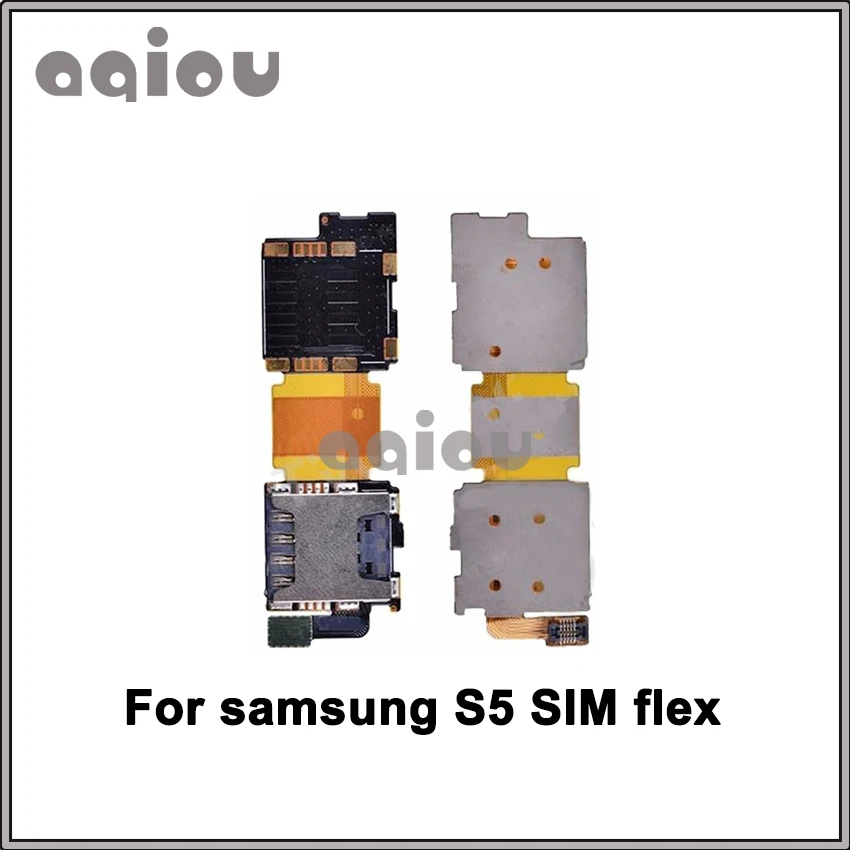 Для samsung Galaxy S5 G900 поднос Sim карта памяти SD держатели Слот шлейф|Шлейфы для