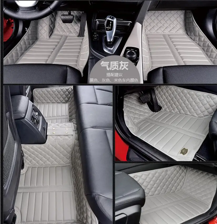 JINGHANG 3D Роскошные слякоть коврики для ног коврик Nissan Patrol Y62 7 мест 2011 2012 2013 2014 2015 2016