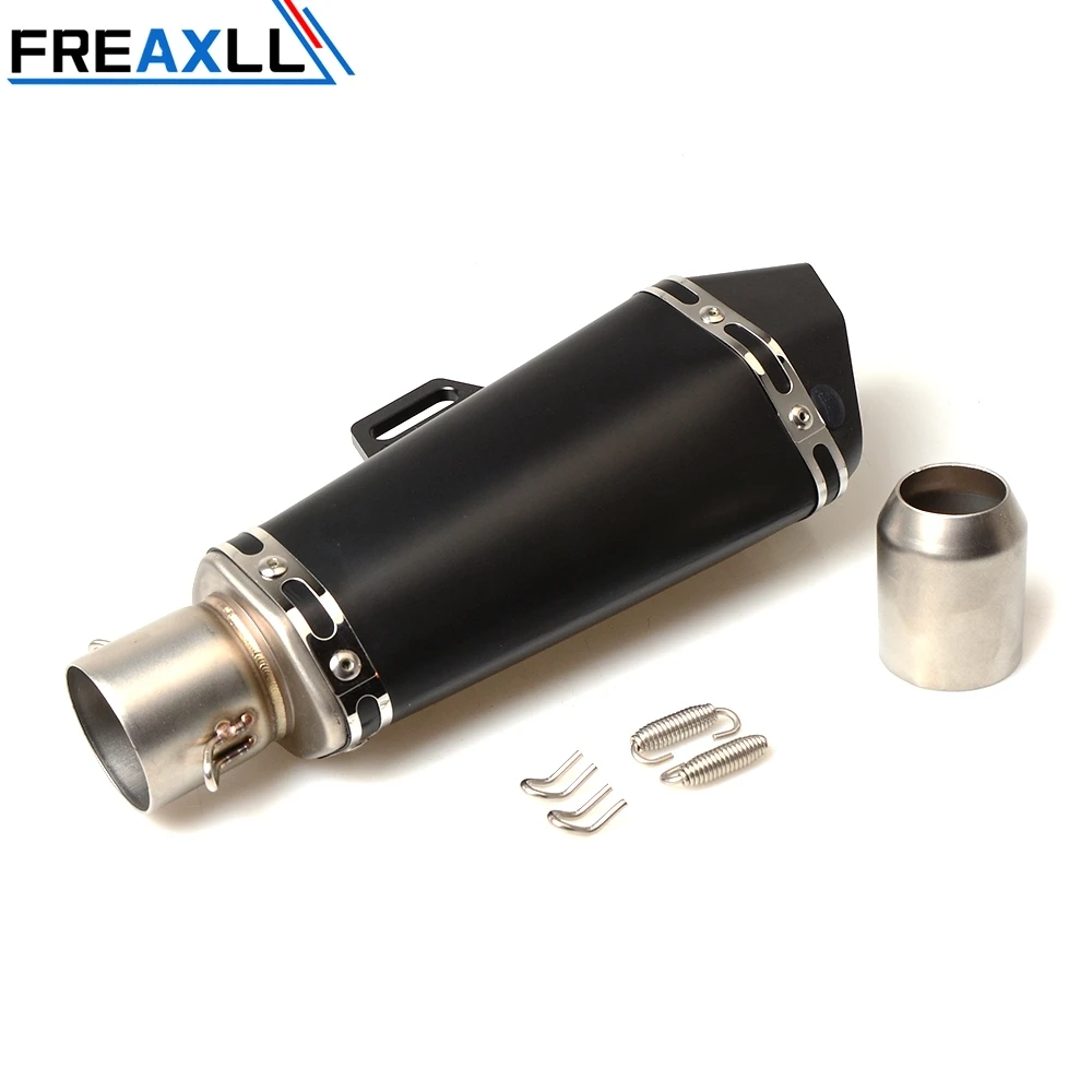 E Для Yamaha R15 MT09 R6 CB400 NC750X CBR Универсальный 51 61 мм Akrapovic Мотоцикл выхлопная труба глушитель Escape для SC проекта - Цвет: E