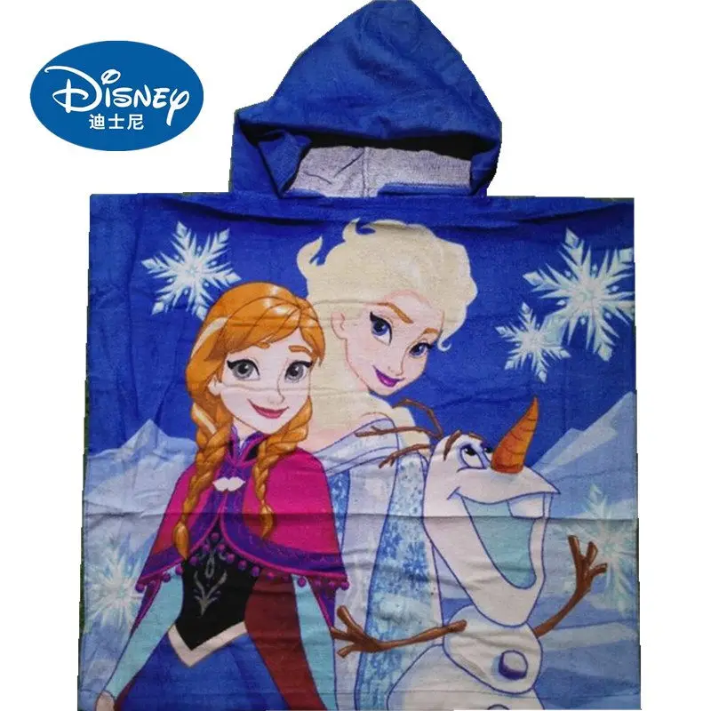Детское хлопковое банное полотенце Disney мультяшное пляжное принцессы Софии Эльзы