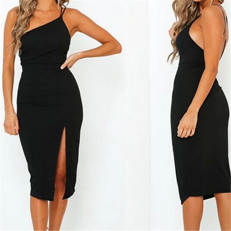 CA Women's Sleeveless Bodycon Sexy Dresses Womens Ladies Spaghetti Strap Evening Party Beach Summer Dress New 2019 | Женская одежда