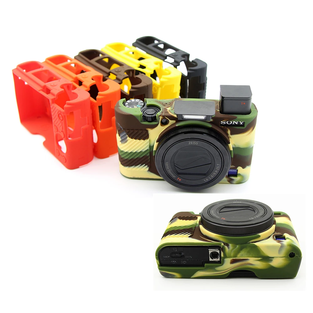 Резиновый силиконовый чехол для камеры Sony RX100 III IV V M3 M4 M5 RX100M3 RX100M4 RX100M5|case rx100|camera case