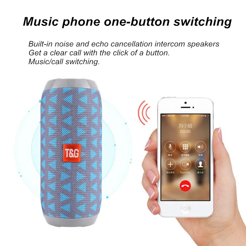Bluetooth Колонка HANTOPER уличная мини звуковая панель водонепроницаемая Портативная