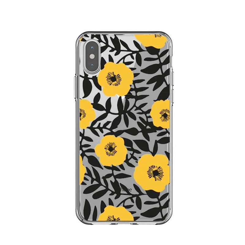 Чехол для iPhone X XS MAX XR кактус листья фламинго силиконовый чехол 7 8 6 6s Plus 5 5S SE |