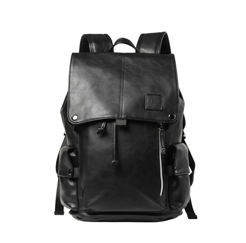 Новые водонепроницаемые толстые мужские рюкзаки из искусственной кожи 16 дюймов