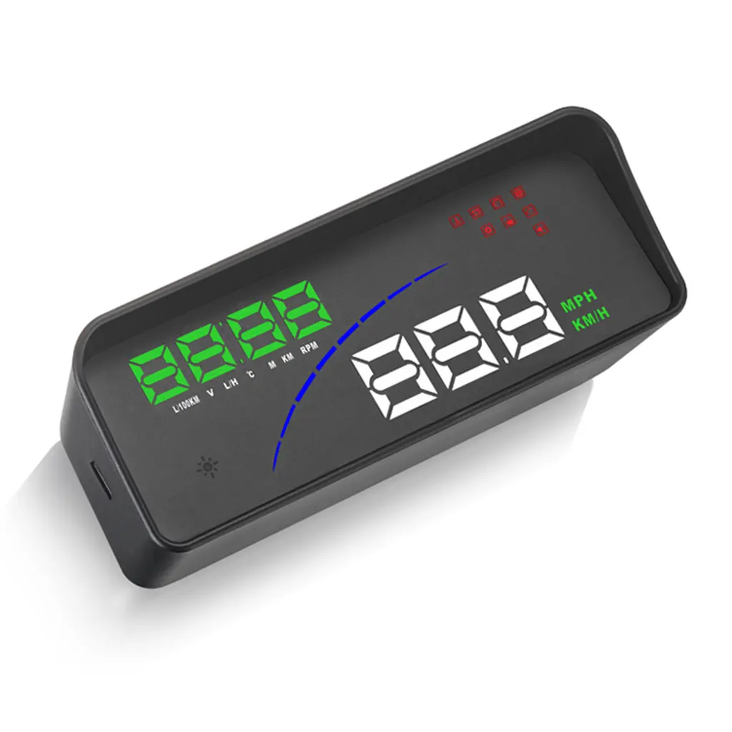3.6&quot Car P9 HUD Head-up Display Vehicle Smart OBD II EOBD Automatic Measurement Fuel Consumption Mileage Speed Alarm Projector |
