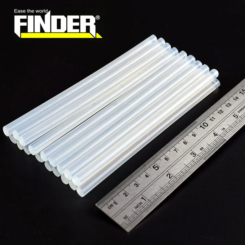 Finder 10 шт./лот палочки термоклея 7 мм/11 мм Диаметр 200/300 мм Длина для электрического клеевого пистолета, категория "Инструменты для ремонта