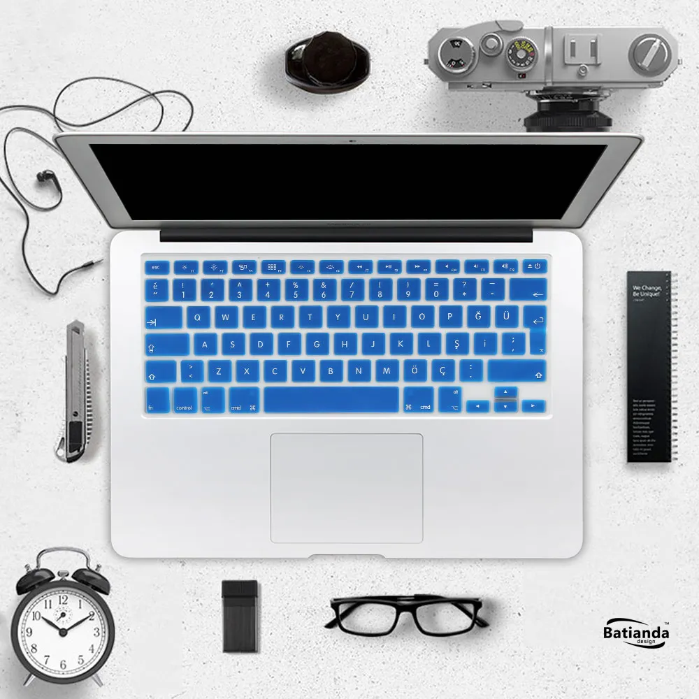 ЕС Турецкая версия силиконовая клавиатура протектор наклейки кожи для Apple Macbook Pro 13 15 17 retina Mac Air 13 крышка клавиатуры