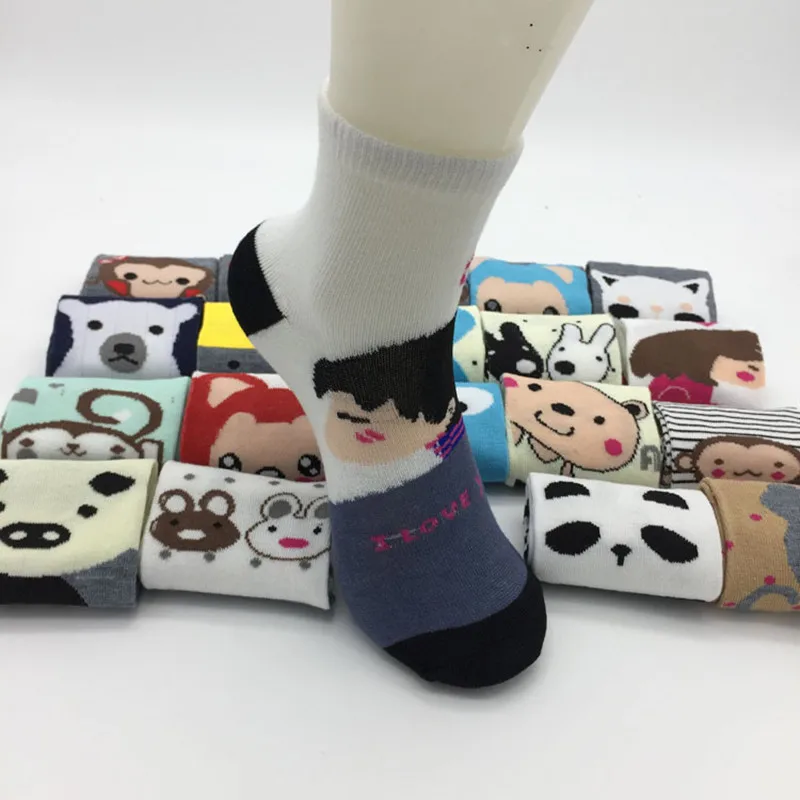 5 пар/партия осенне зимние женские носки для девочек хлопковые в штучной упаковке