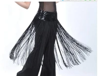 top selling belly dancing oriental dance hip scarf long tassel sequins dancing waist chain bellydance belt for women