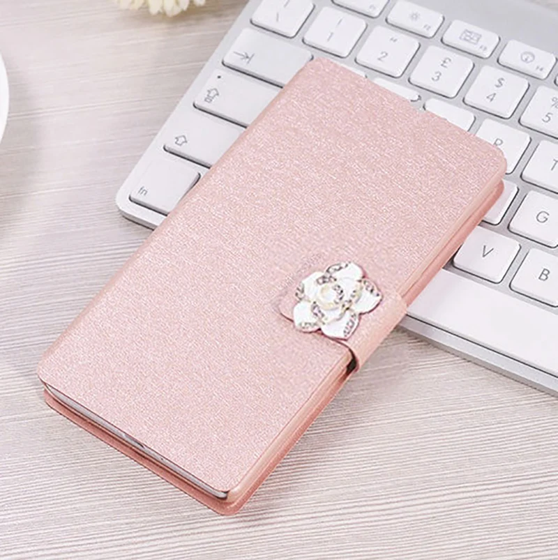 Для Coque BQ BQS 5065 чехол искусственная кожа мода люкс Flip кремния Телефонные Чехлы для
