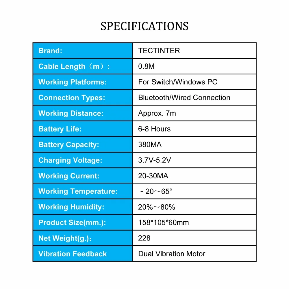 Беспроводной Bluetooth Pro контроллер для переключателя геймпад консоли джойстик