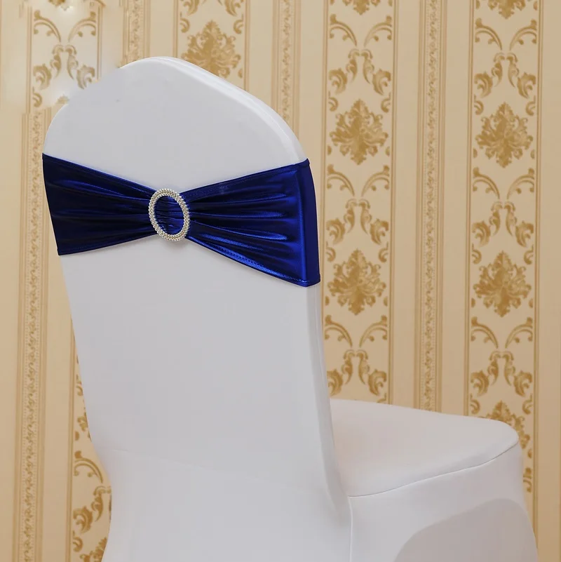 Ярко синий блестящий телефон с круглой пряжкой|lycra chair sash|royal blue sashroyal sash |