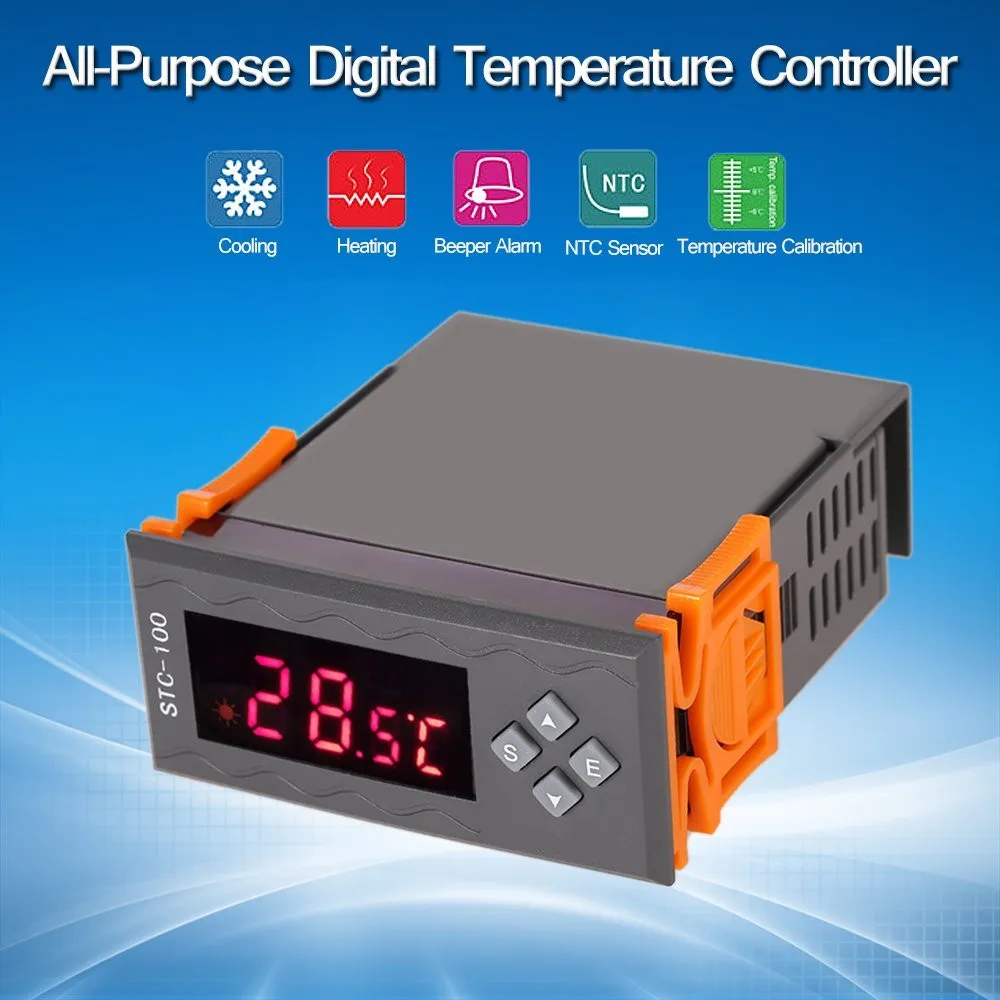 

STC-100 12V 240V 220V LED Digital Thermostat for Incubator Temperature Controller Switch Heating Cooling