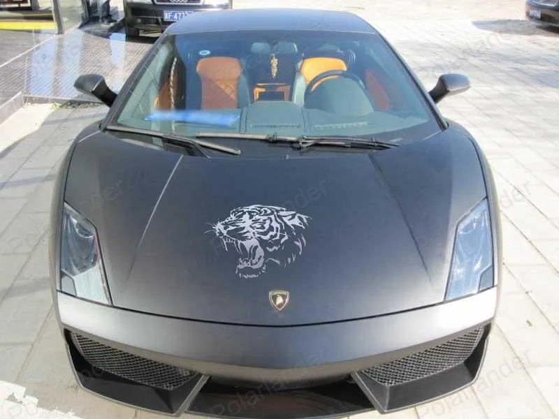 Черно-белые крутые светоотражающие наклейки для автомобиля на голову тигра