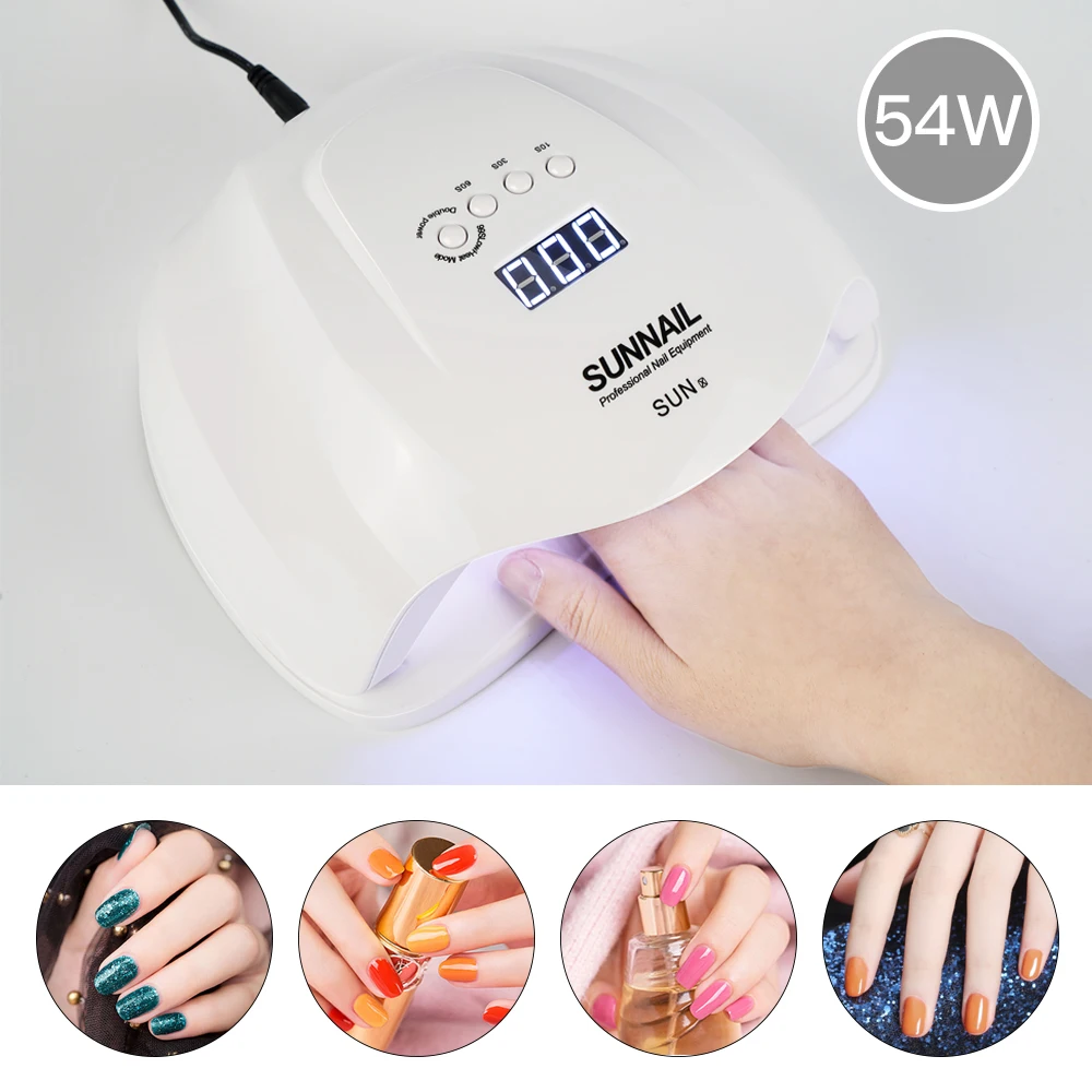 Лампа для сушки гель лака с автоматическим датчиком и таймером 48/54 Вт|Сушилки