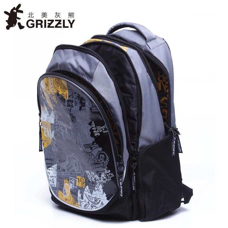GRIZZLY женский и мужской рюкзак для ноутбука подростков мальчиков девочек школьный