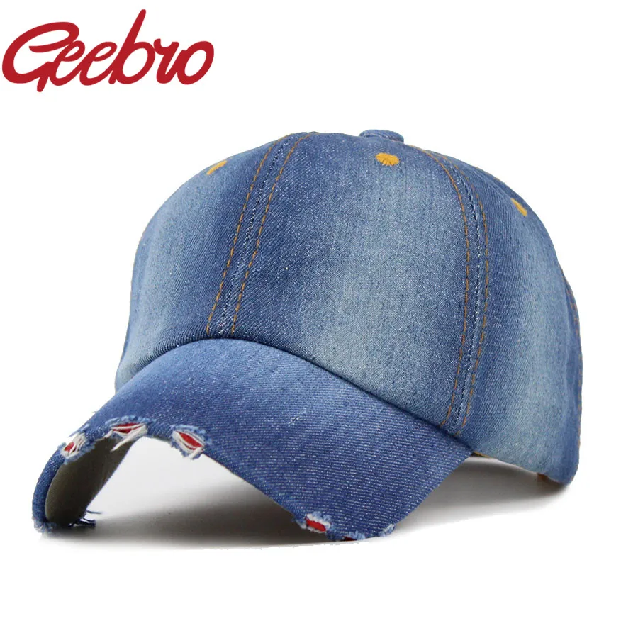 Новое поступление брендовая джинсовая Бейсболка унисекс Повседневная Снэпбэк