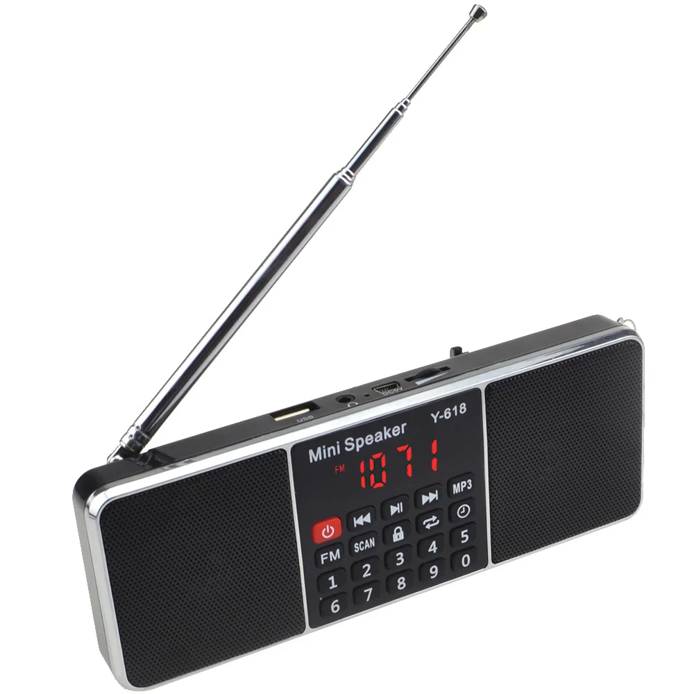 Портативный многофункциональный перезаряжаемый fm-радио динамик с поддержкой TF карты USB MP3 музыкальный плеер громкий динамик 12003025