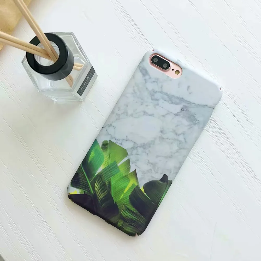 QINUO чехол для телефона для iPhone XR XS Max Модный Твердый защитный чехол с листьями для iPhone X 8 7 6 6s Plus чехол для телефона Fundas
