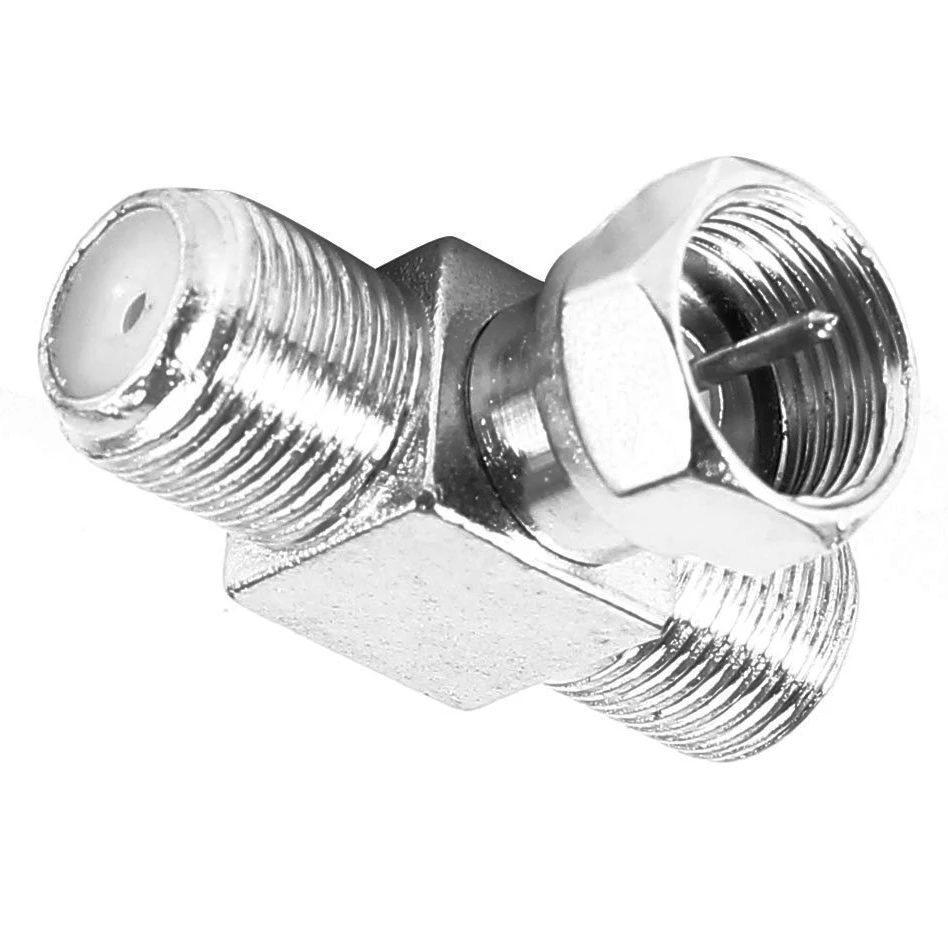 Соединительные адаптеры папа Мама с двумя гнездами типа F для антенных