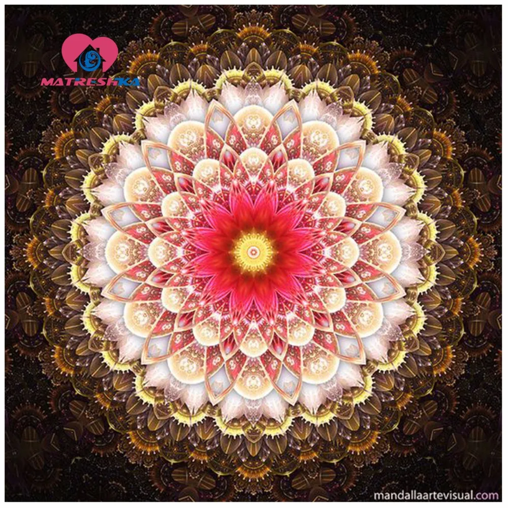 Мандала 5d Сделай Сам алмазная живопись с украшением в виде кристаллов diy Алмазная