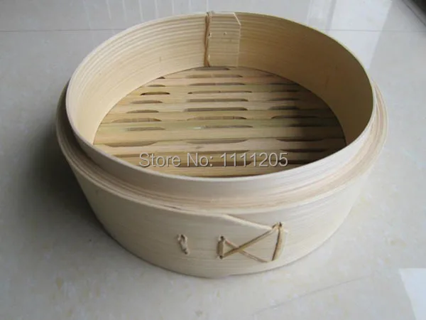 Бамбуковая корзина для отпаривания 2 яруса 6 5 дюйма ручная работа gestoomde пельменей