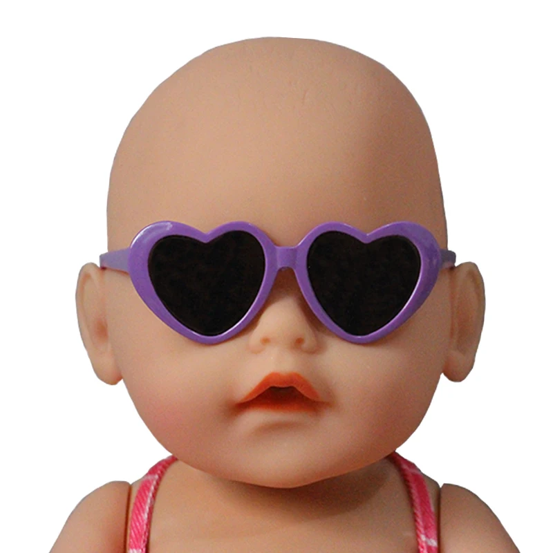 Мини-игрушки очки для 40-45 см baby born куклы и куклы девушки пластиковые солнцезащитные очки белый розовый синий фиолетовый