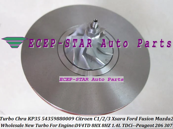 Картридж турбо CHRA Core KP35 54359880009 54359700009 для Citroen C1 C2 C3 Xsara Mazda 2 PEUGEOT 206 307 DV4TD 8HX 1.4L|turbo