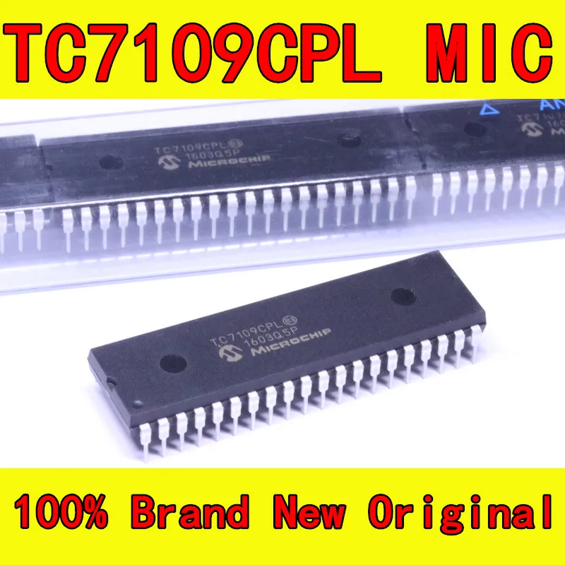 Бесплатная Доставка Один Лот 10 ШТ. TC7109CPL TC7109 DIP-40 12-битный A-Совместимый