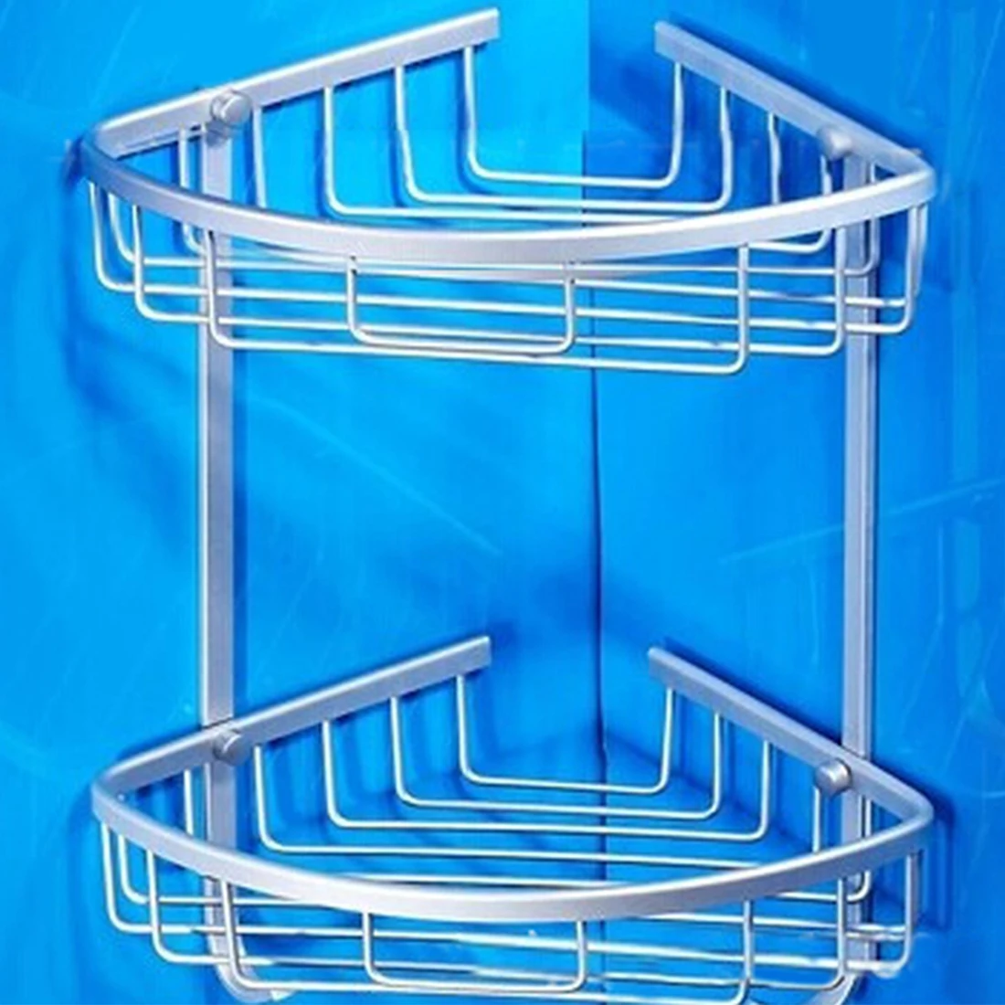 Алюминиевая угловая корзина для хранения косметики 1 3 слоя|rack holder|organizer rackcosmetic