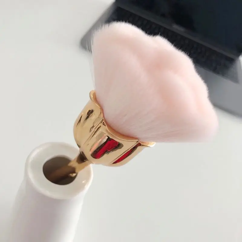 Профессиональная Кисть для макияжа с розами контурная Косметическая кисть