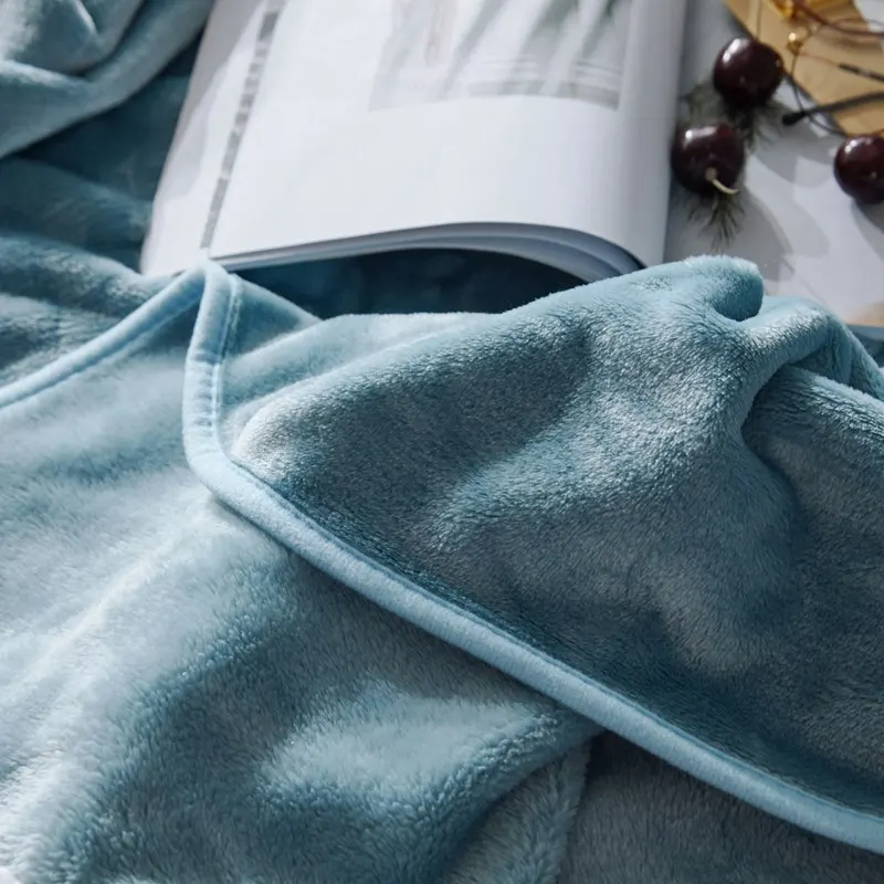 2018 new fashion warm blanket flannel bed cover sport night worker driver sheet light blocker B1021 Blue gray | Дом и сад