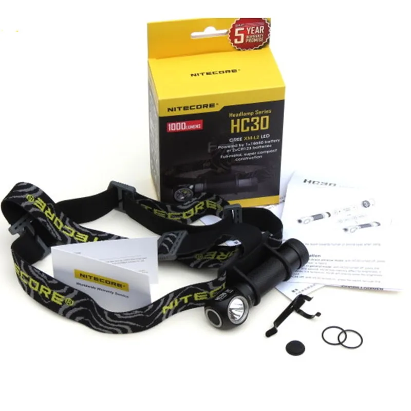 NITECORE HC30 HC30W головной светильник CREE XM-L2 U2 светодиодный Макс 1000ЛМ головной светильник дальность луча 162 М головной светильник наружный налобный фонарь