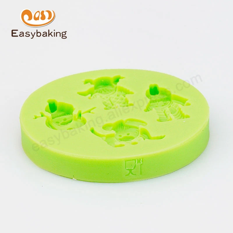 Рождественская тема Снеговик милый мальчик девочка и мини Собака кексы