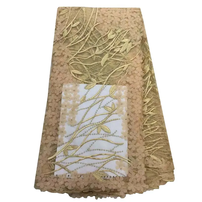 Чирок африканский шнурок ткани французский чистая кружевной со стразами