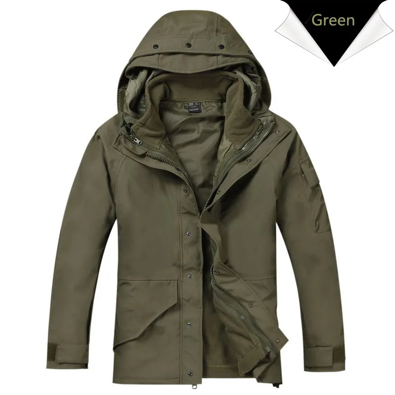 G8 Windbreaker Tactical Army Camouflage Coat, Warm Fleece inside, Military Jacket Waterproof Clothes, Men coat