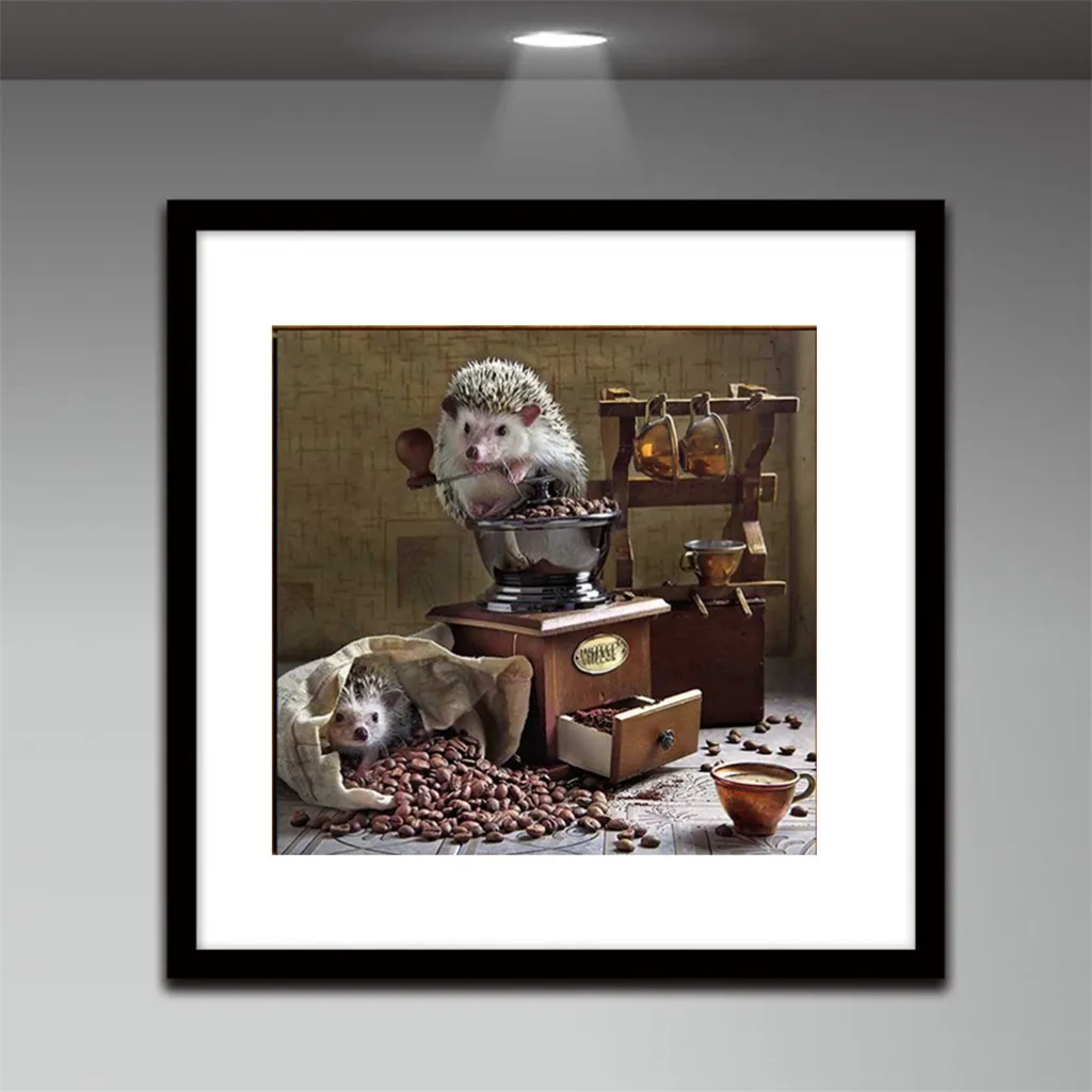 Винтажный постер 5D картины с вышивкой Стразы наклеены своими руками Алмазная