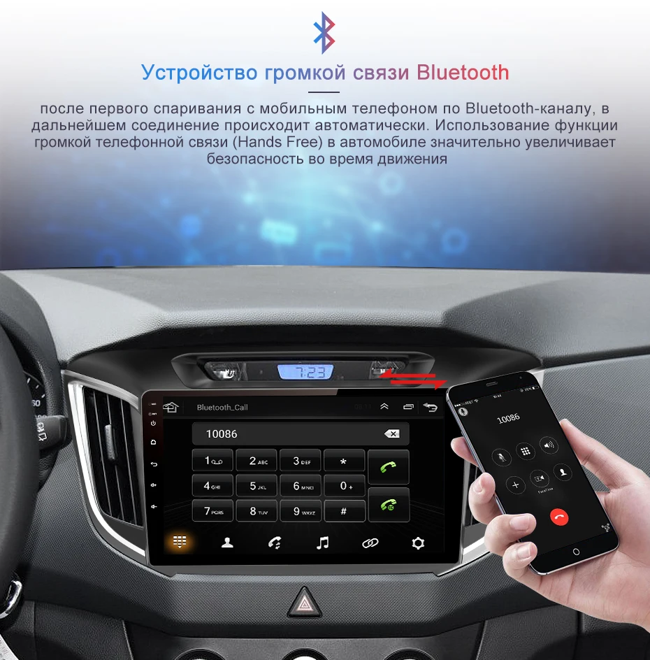Junsun V1 Android 9,0 2 ГБ+ 32 ГБ DSP автомобильный Радио Мультимедиа Видео плеер gps навигация для hyundai Creta ix25 2 din без dvd