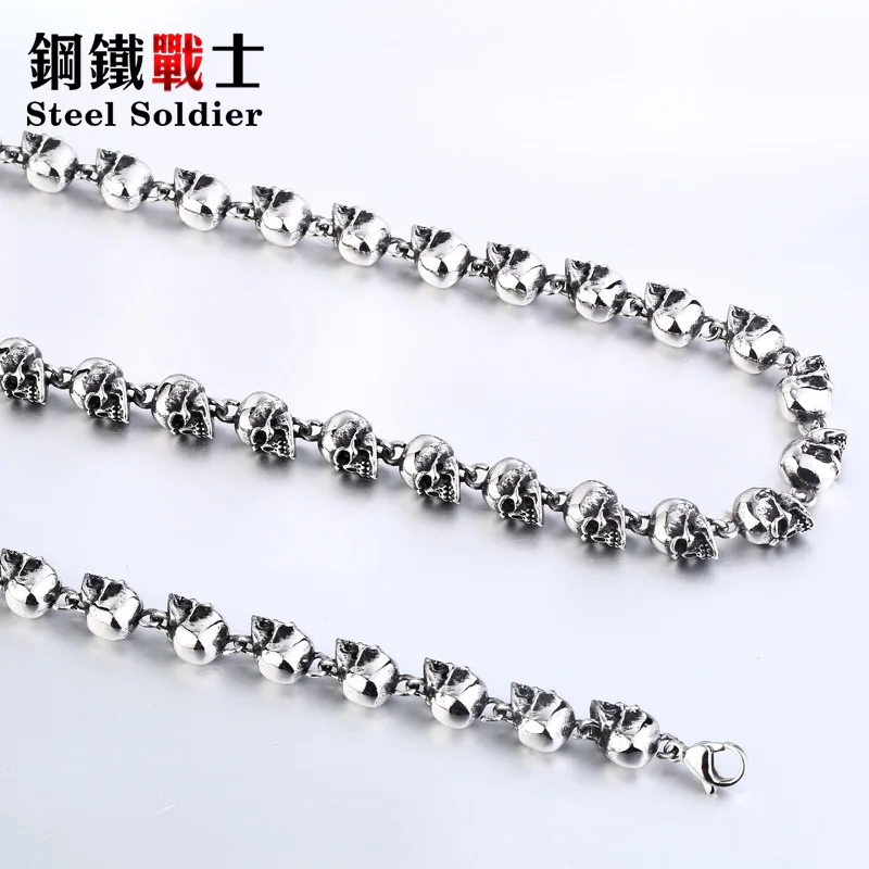 Мужской кулон в виде черепа украшение из нержавеющей стали солдата|jewelry saphire|jewelry