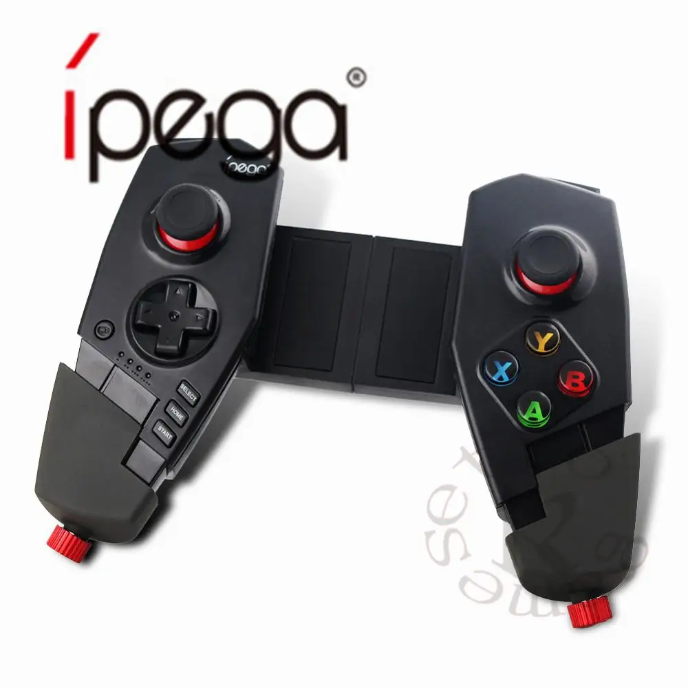 IPega PG-9055 PG 9055 беспроводной Bluetooth игровой контроллер Джойстик Геймпад с кронштейном для iOS ipad Android смартфон ТВ коробка - Цвет: Черный