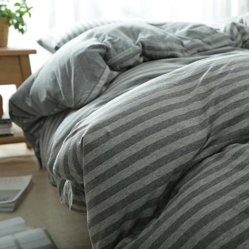 4 шт. 100% хлопок трикотажная ткань комплект постельного белья Королевский размер