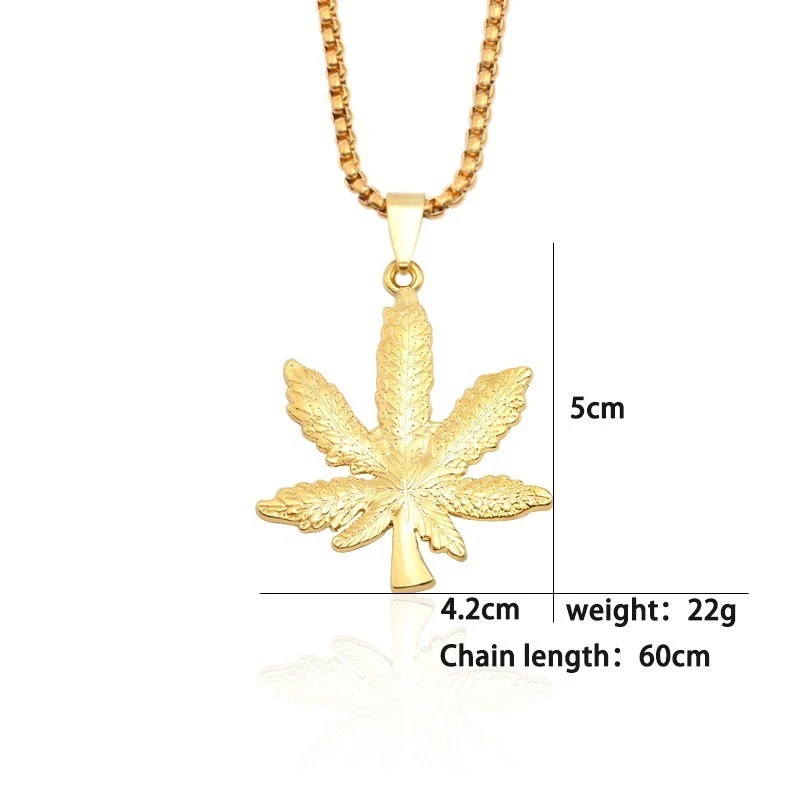 

2019 Gothic Maple Leaf Necklace For Men Women Punk Plant Pendant Necklaces Long Chain Hip Hop Unisex Party Cool Jewelry Gifts