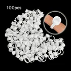 Микроблейдинг tebori, 100 шт., принадлежности для татуировки, кольцевые чернила для татуировки, чашки, среднего размера, аксессуары для татуагов, одноразовые