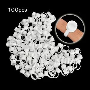 Микроблейдинг tebori, 100 шт., принадлежности для татуировки, кольцевые чернила для татуировки, чашки, среднего размера, аксессуары для татуагов, одноразовые