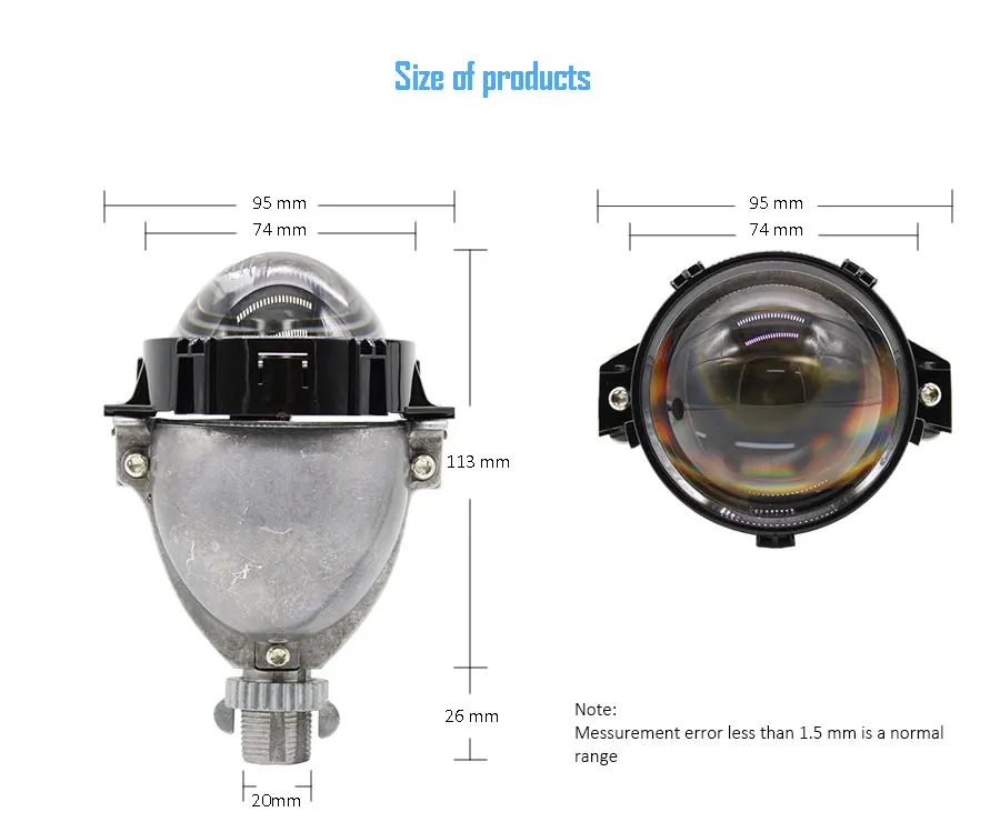 TAOCHIS 3,0 дюймов 12V 50w 8000LM стайлинга автомобилей супер яркий светодиодный универсальный высокое ближнего и дальнего света фары bi-светодиодный линзы прожекторного типа