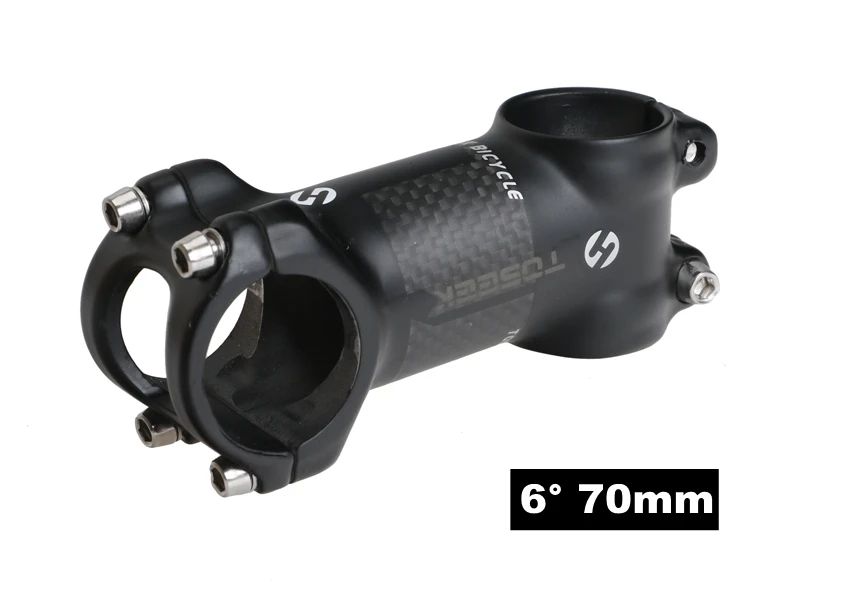 6 Degree 70mm TOSEEK велосипед стволовых 31,8 мм руль для велосипеда 60/70/80/90/100/110/120 мм Riser 6/17 градусов для горного велосипеда, руль для шоссейного велосипеда велосипед BMX велосипед MTB - Цвет: 6 Degree 70mm